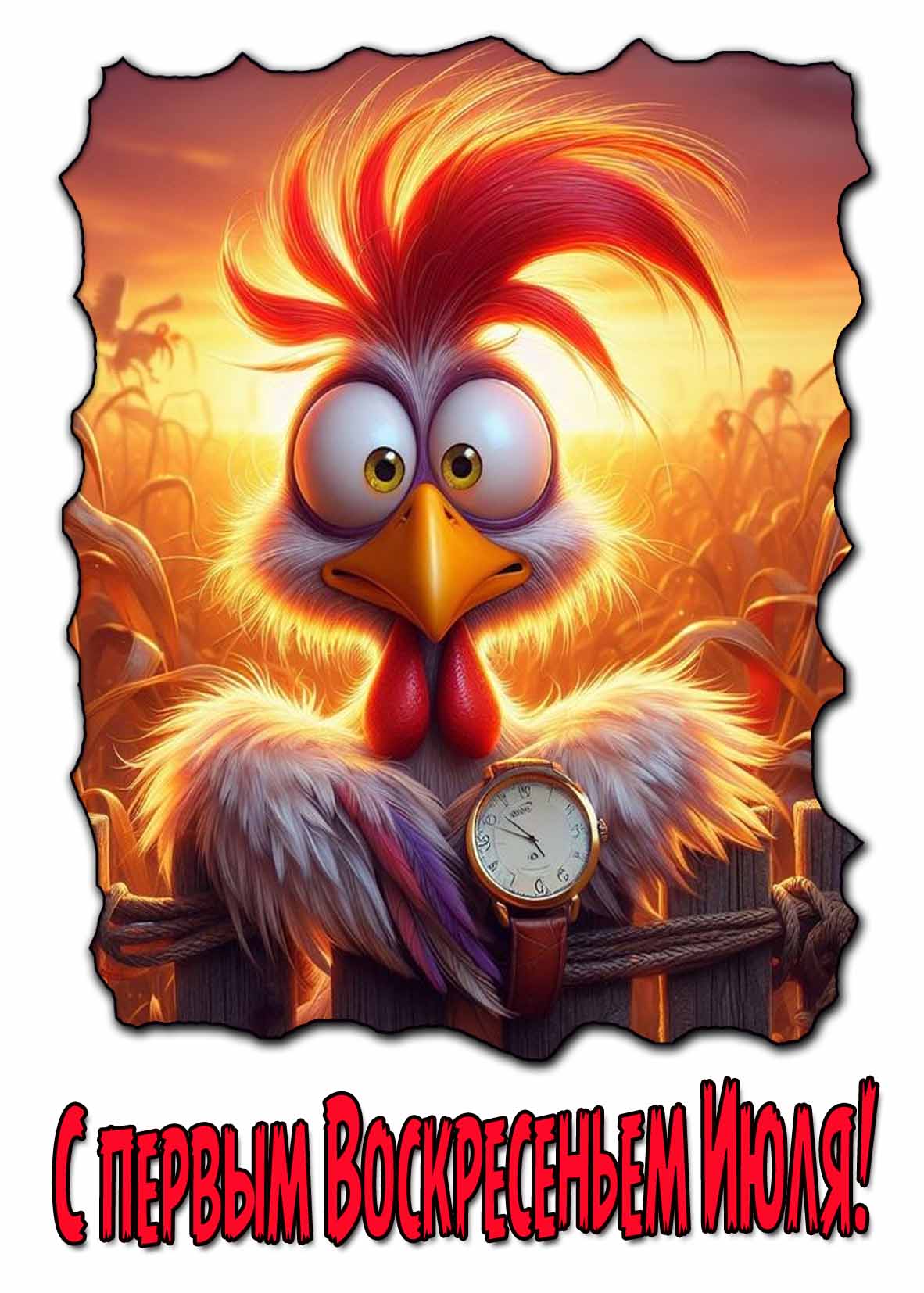 С первым воскресеньем Июля! - прикольная картинка
