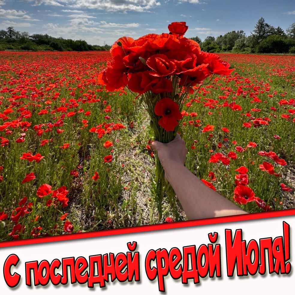 С последней средой Июля! - картинка с маками