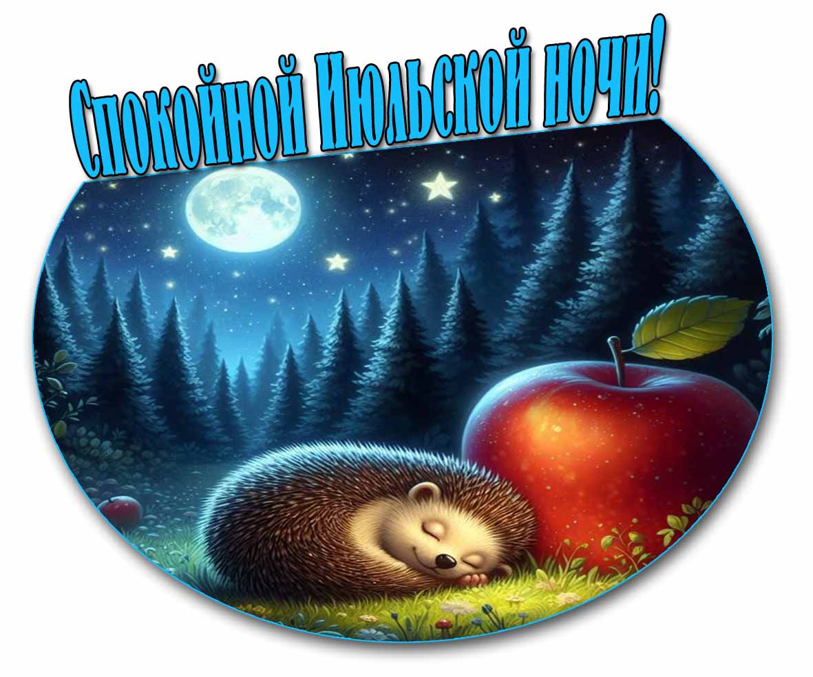 Прикольная картинка спокойной Июльской ночи