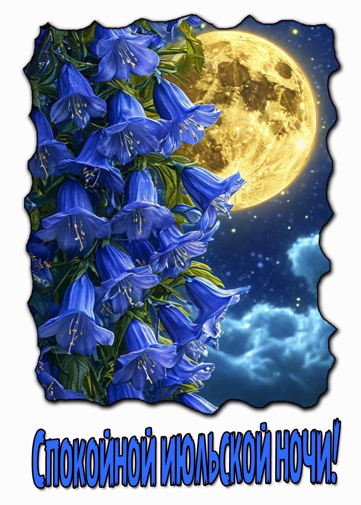 Красивая картинка спокойной Июльской ночи