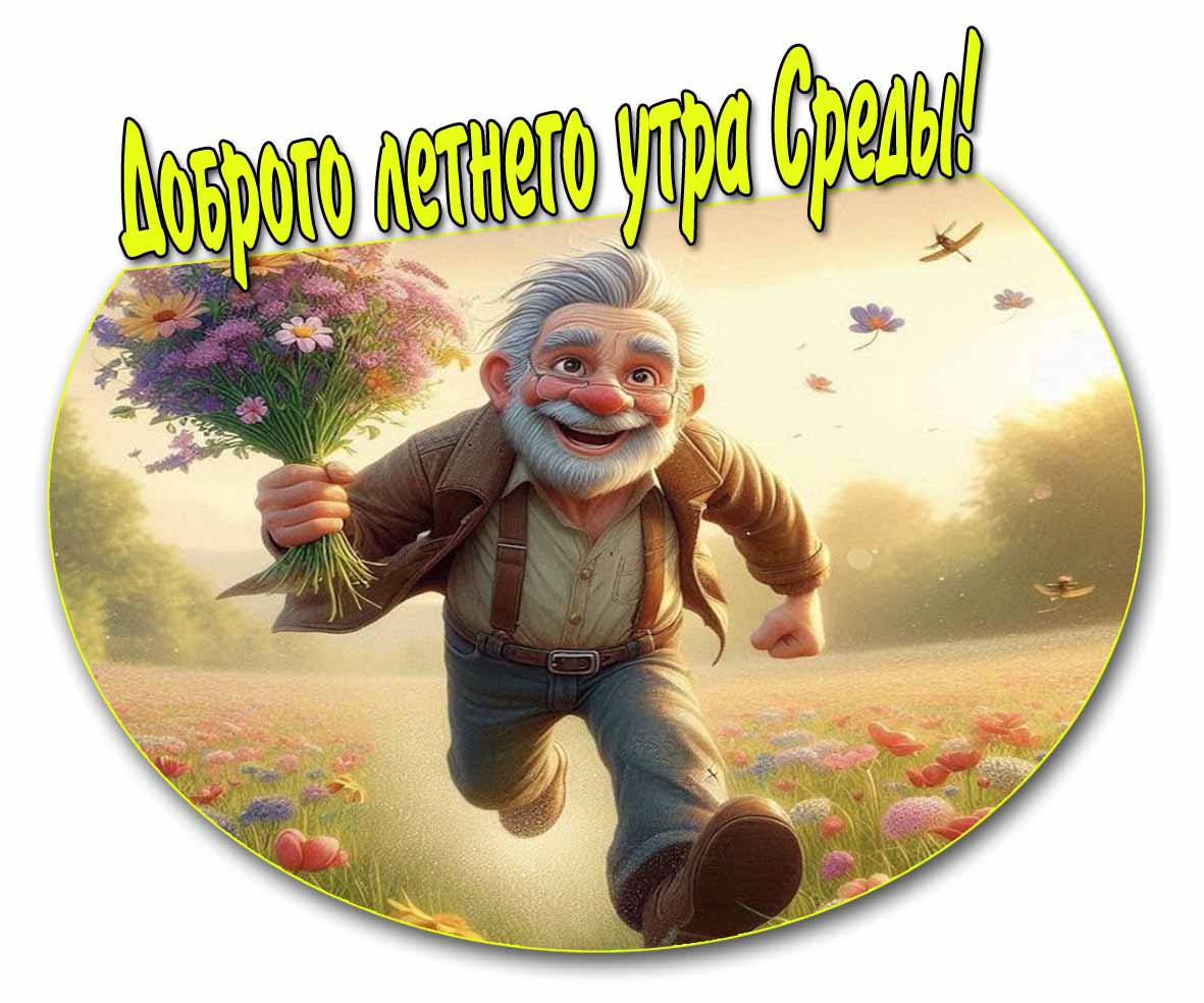 Доброго летнего утра среды! - прикольная картинка