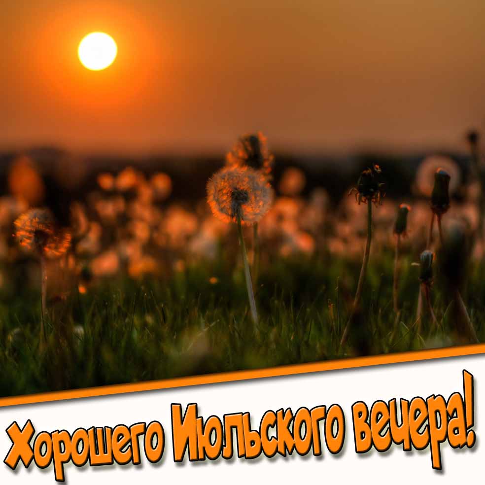 Хорошего Июльского вечера! - картинка с природой