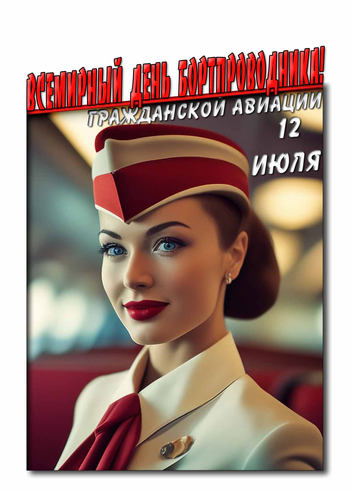 Картинка на Всемирный день бортпроводника гражданской авиации 12 Июля
