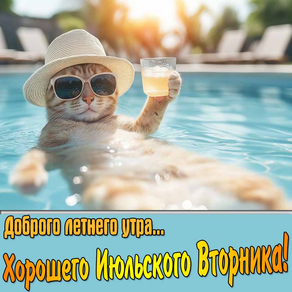 Картинка "Доброго летнего утра... Хорошего Июльского Вторника!"