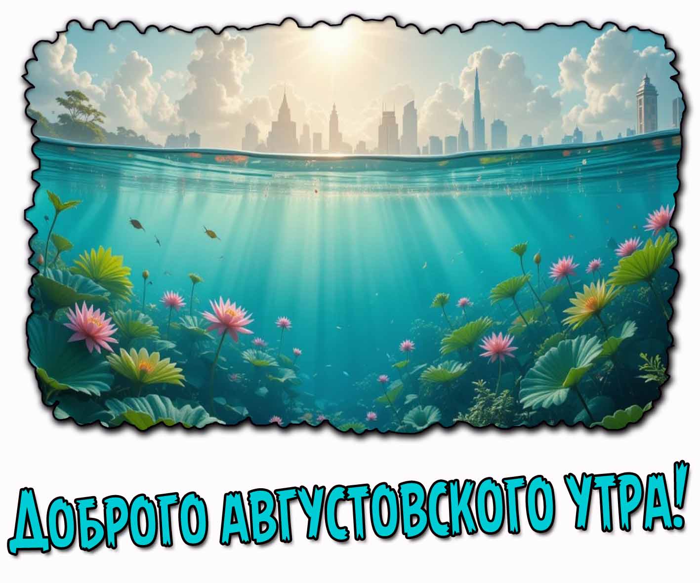 Доброго августовского утра! - креативная открытка