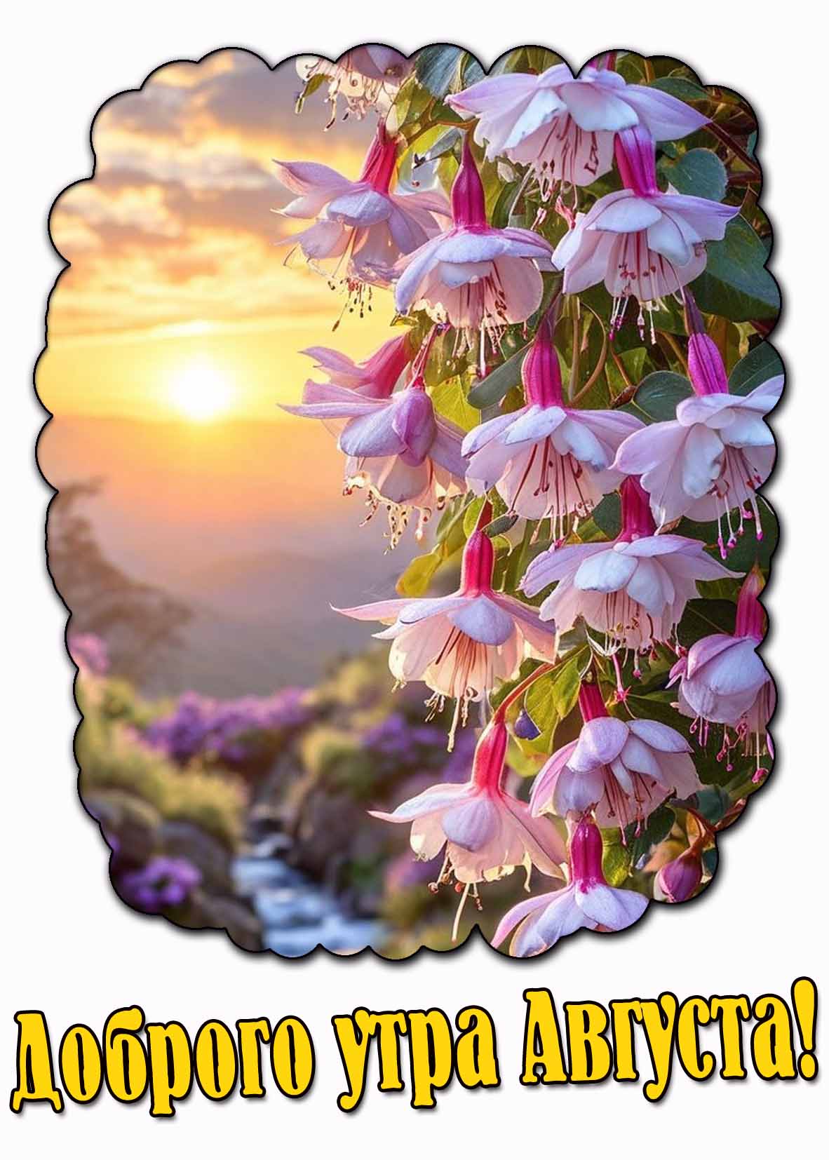 Красивая картинка доброго утра августа