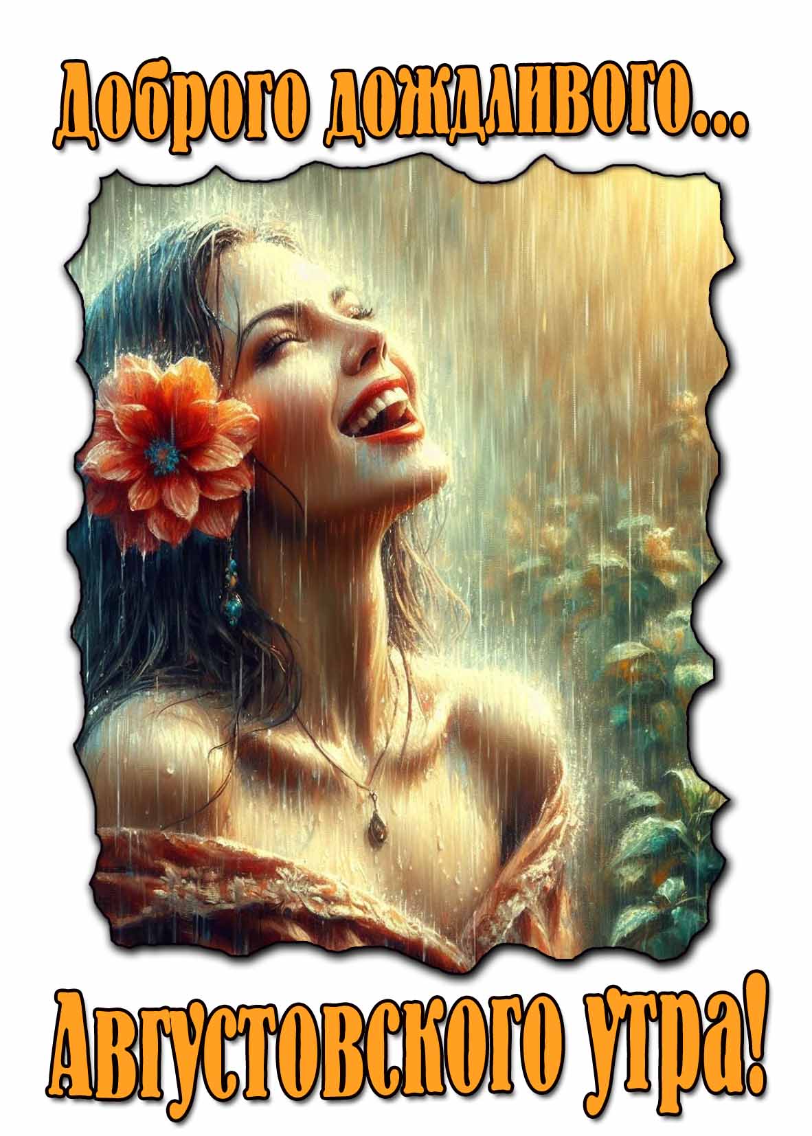 Картинка доброго дождливого Августовского утра!