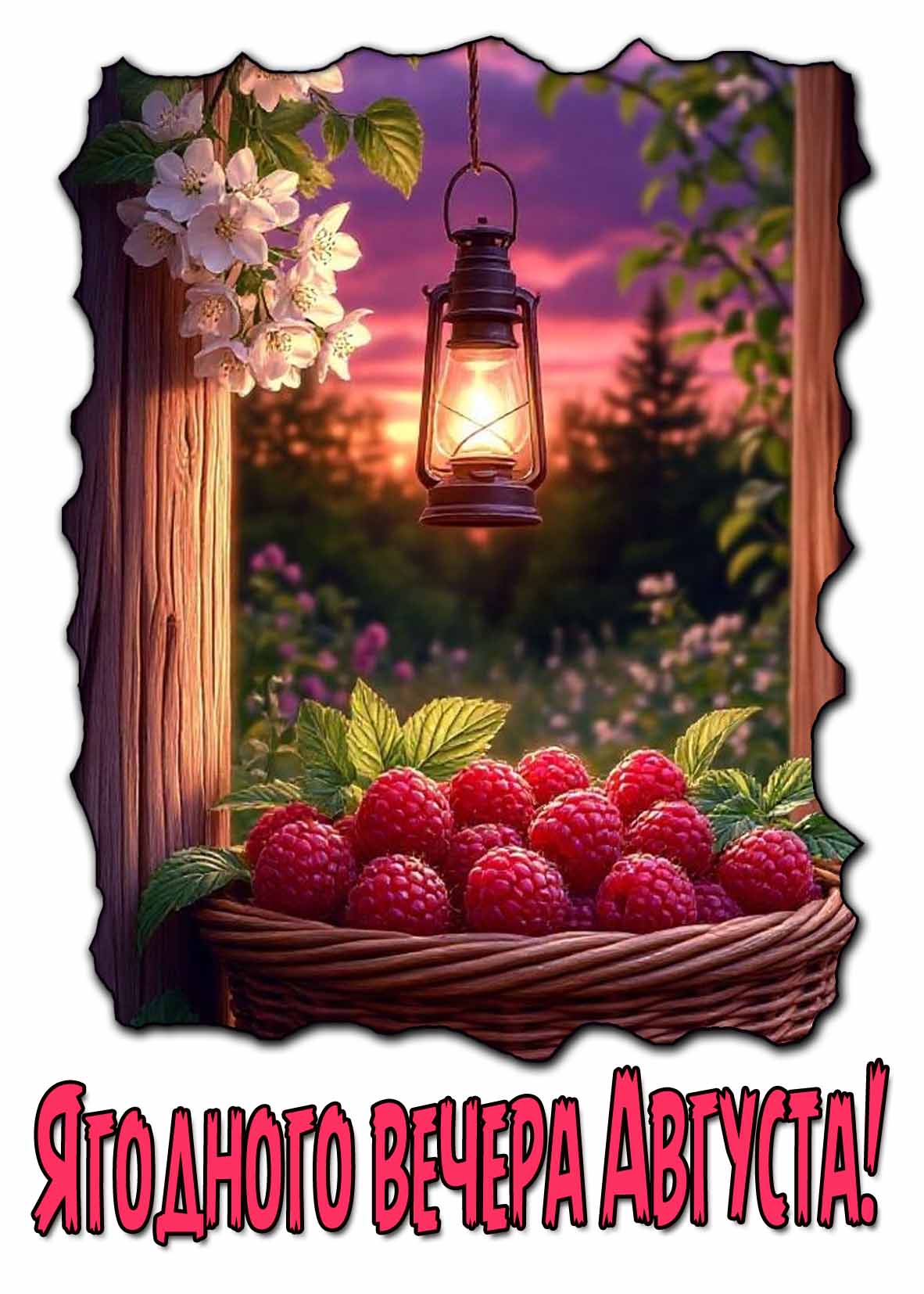 Ягодного вечера Августа! - креативная картинка
