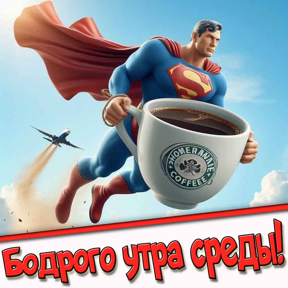 Прикольная картинка "Бодрого утра Среды!"