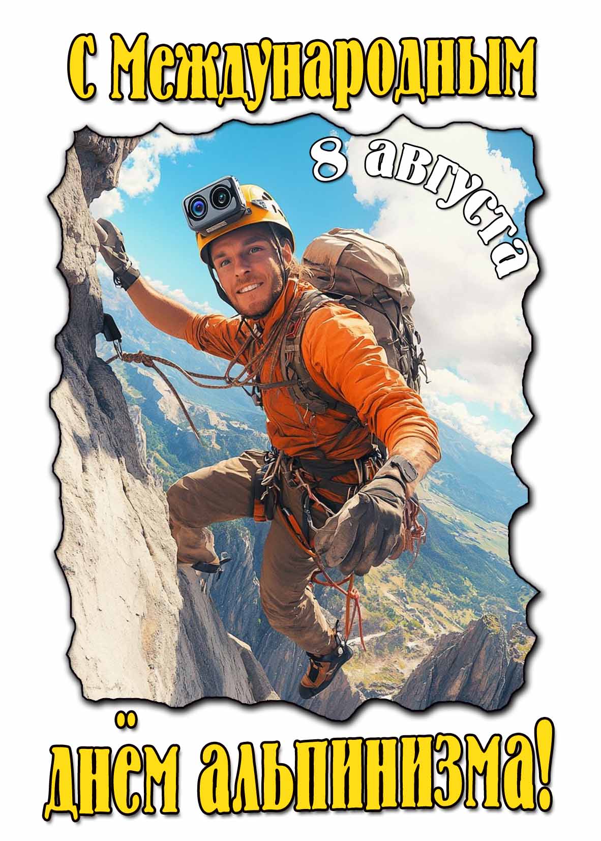 Картинка с Международным днём альпинизма 8 августа