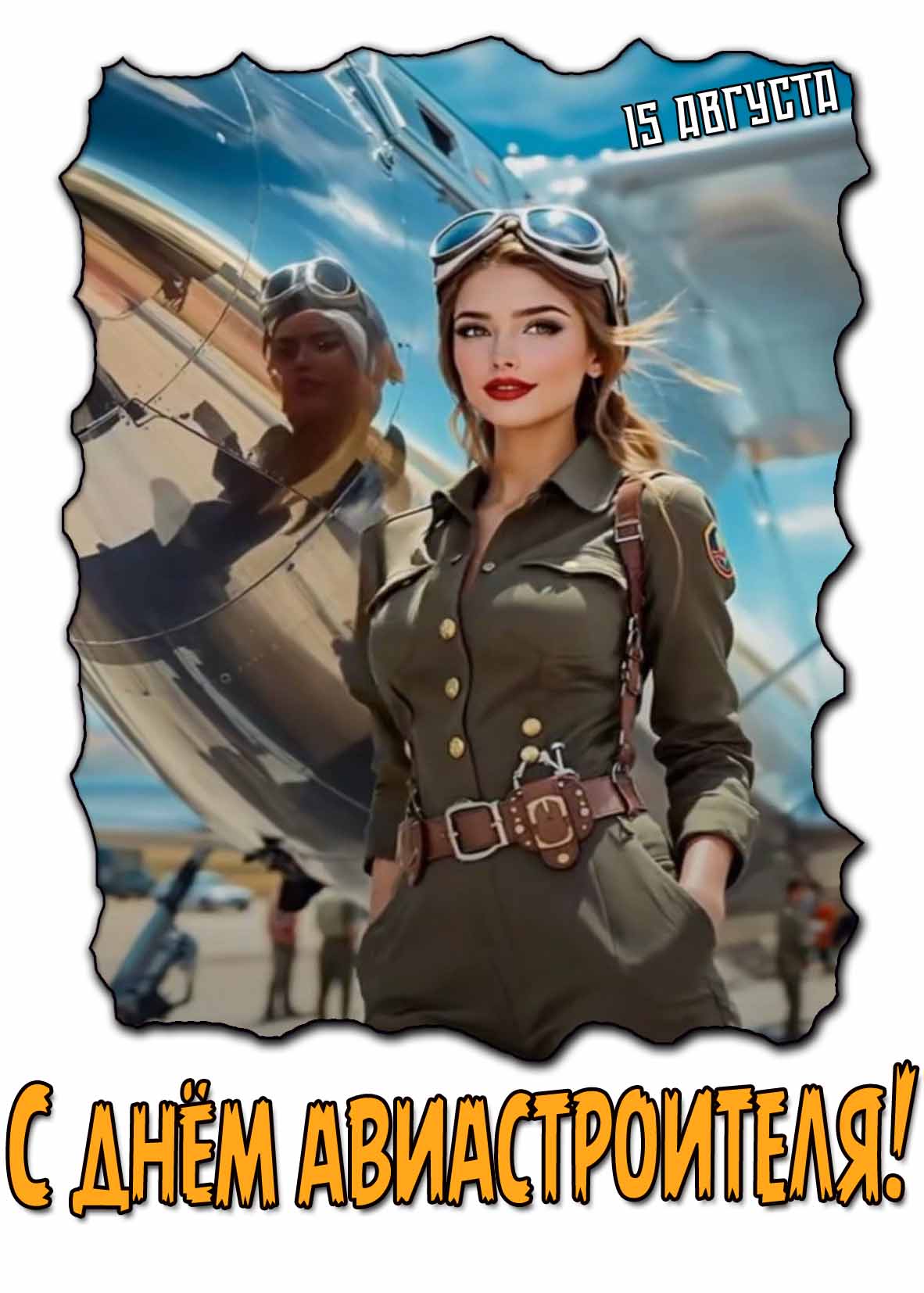 Красивая картинка с днём авиастроителя 15 августа