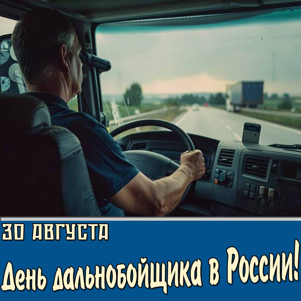 Картинка 30 августа день дальнобойщика в России