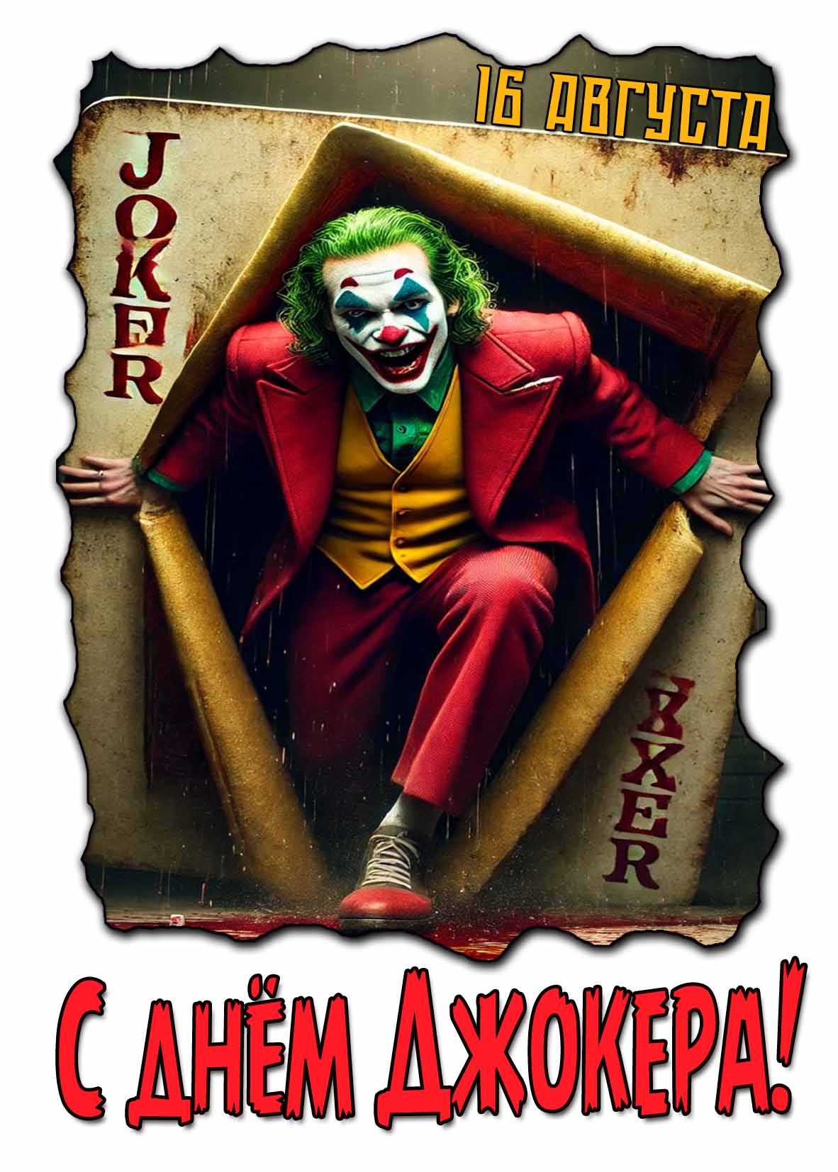 Картинка на день Джокера 16 августа