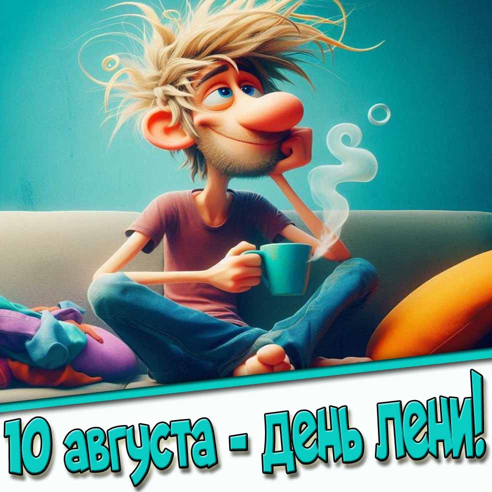 10 августа - день лени! - картинка для парня
