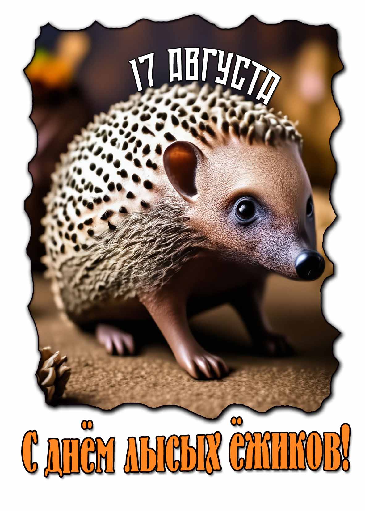 С лысых ёжиков! - красивая картинка