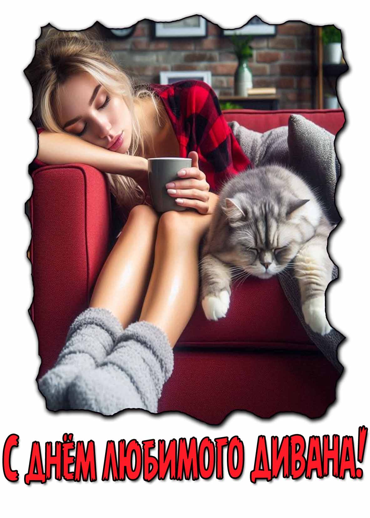Картинка с днём любимого дивана