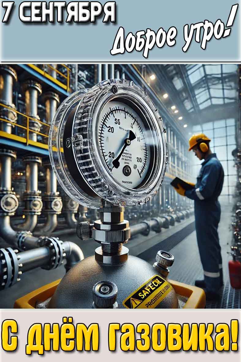 Картинка "7 сентября доброе утро! С днём газовика!"