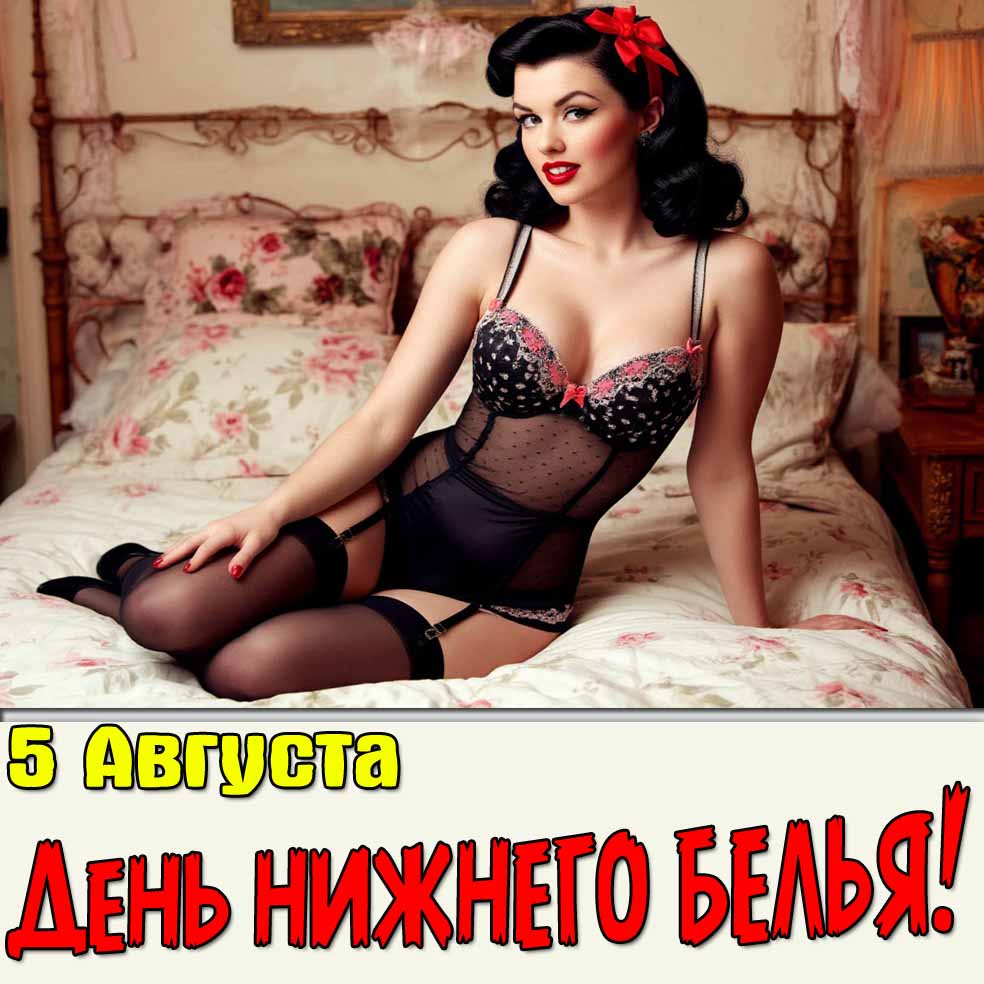 Картинка 5 августа день нижнего белья