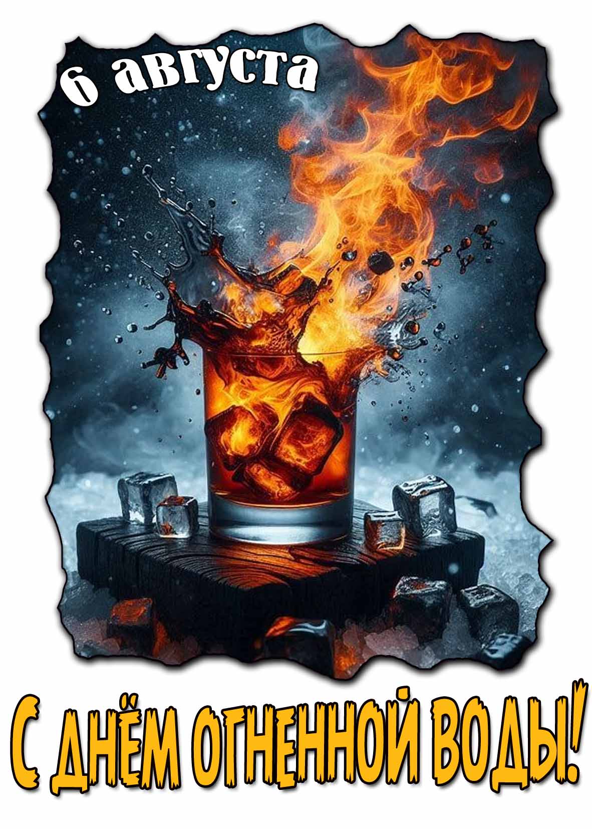 С днём огненной воды! - красивая картинка