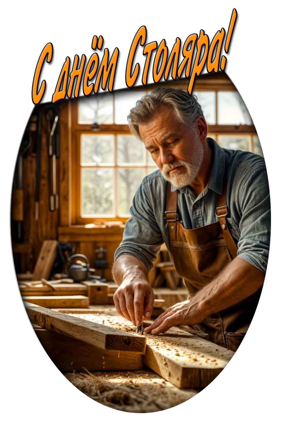 С днём столяра! - красивая открытка