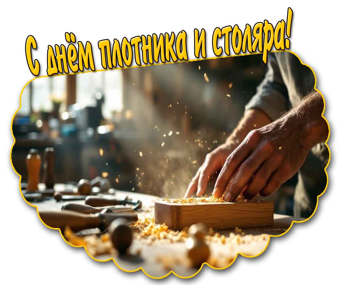 Красивая открытка с днём плотника и столяра
