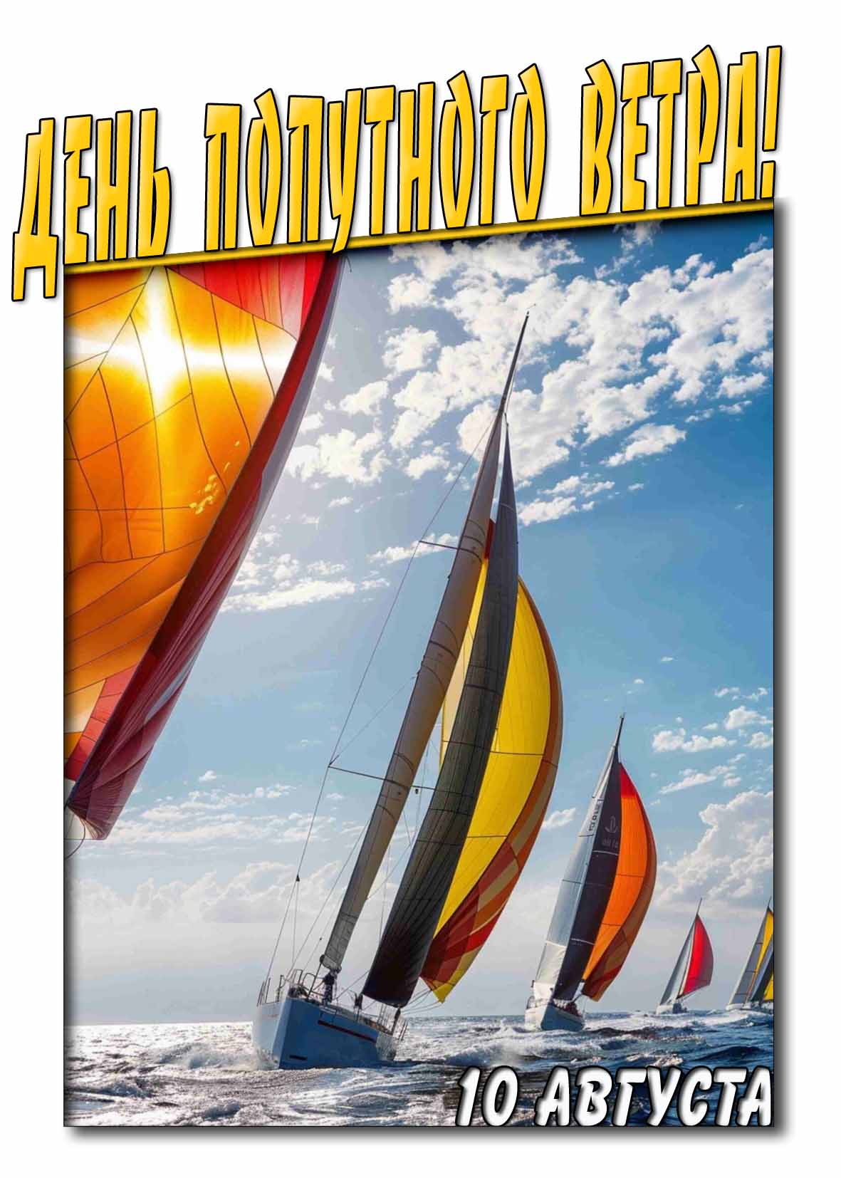 День попутного ветра! - картинка на праздник 10 августа