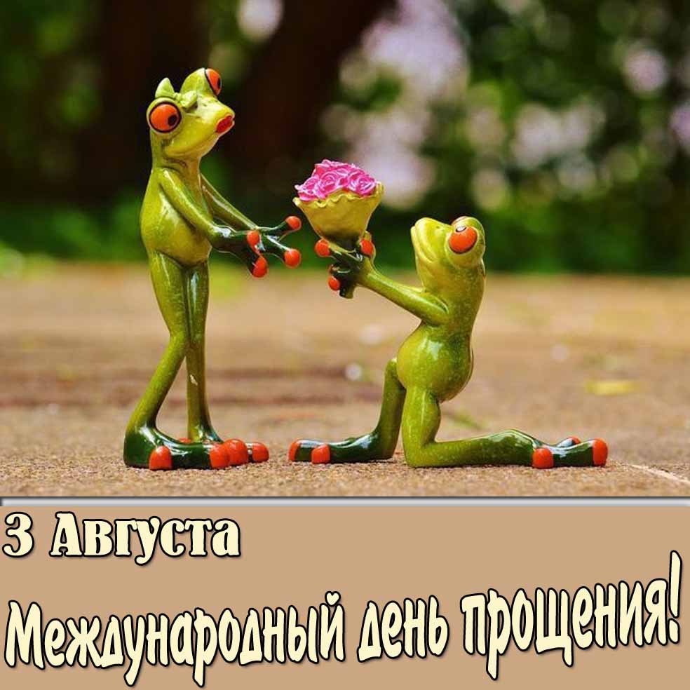 Прикольная открытка 3 августа Международный день прощения