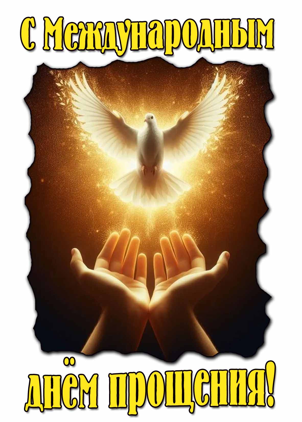 Красивая открытка с Международным днём прощения