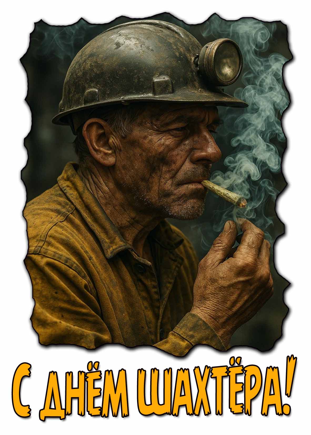 Открытка с днём Шахтёра