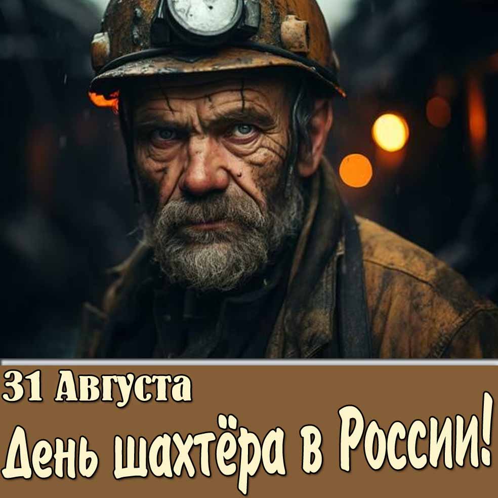 Картинка 31 августа - день шахтёра в России!