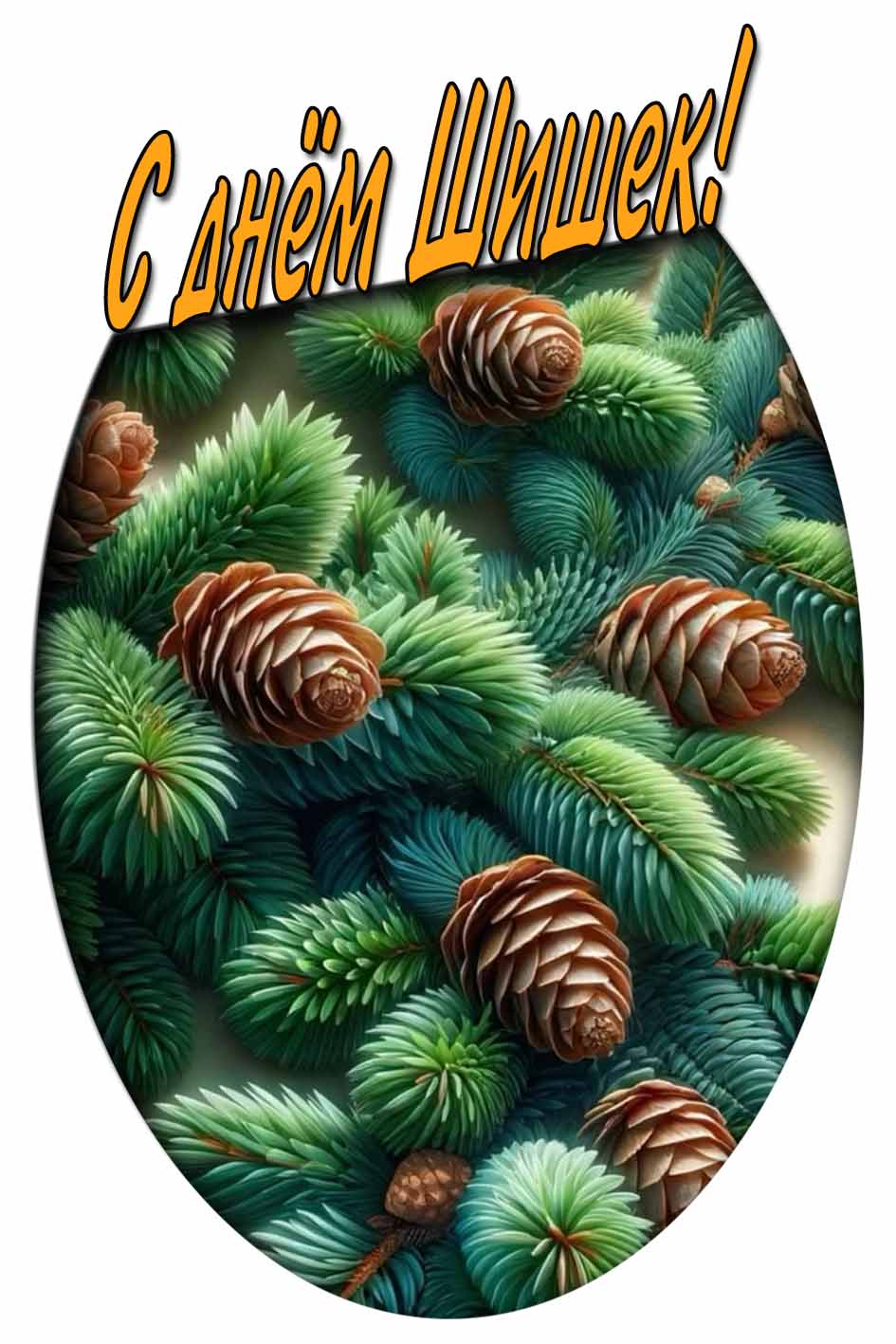 Картинка с днём шишек