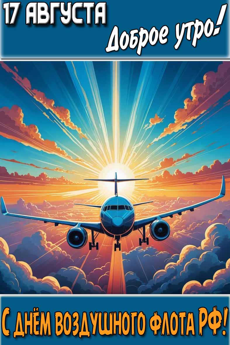 Картинка "17 августа доброе утро! С днём Воздушного Флота РФ!"