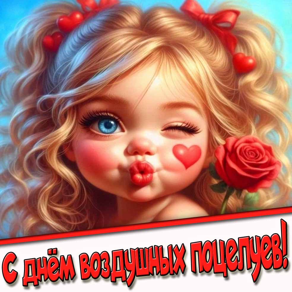Картинка с днём воздушных поцелуев