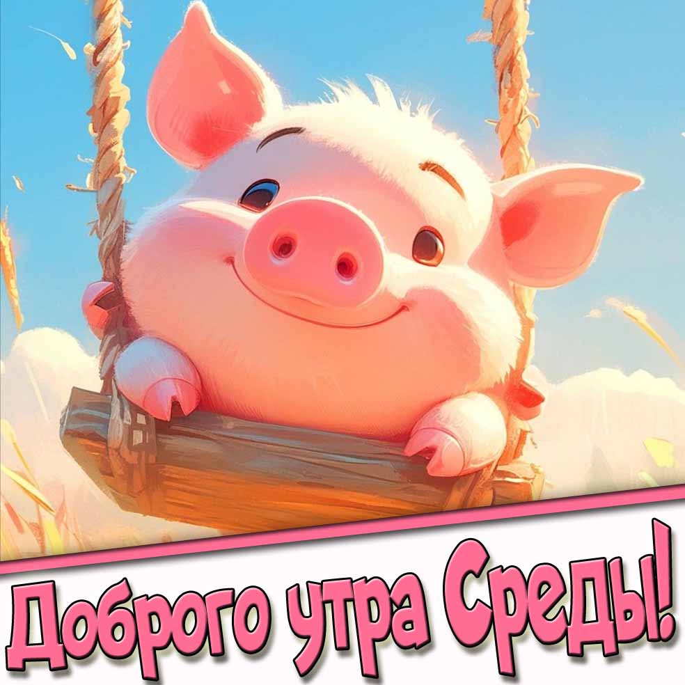 Смешная картинка доброго утра среды