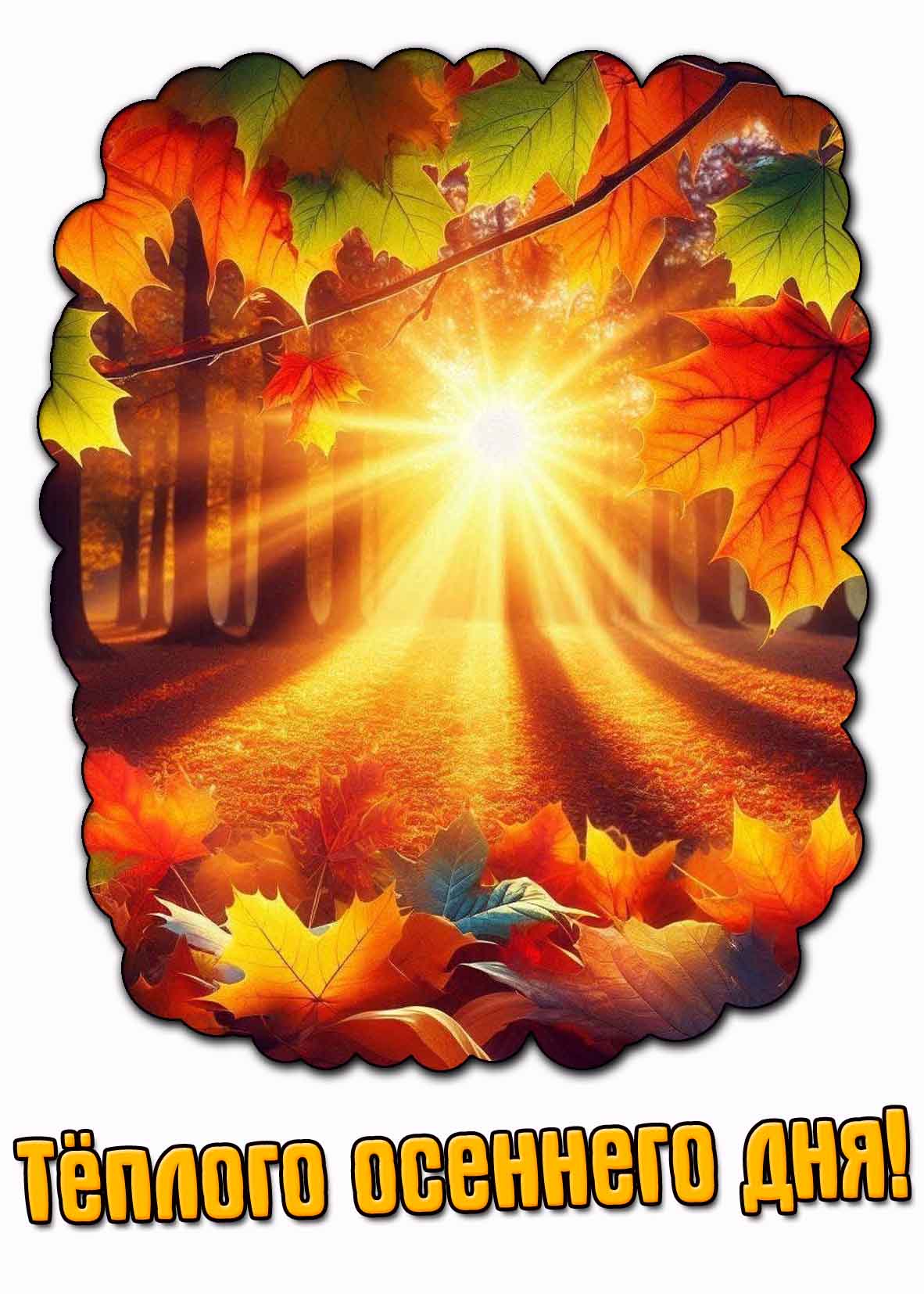 Тёплого осеннего дня! - красивая картинка