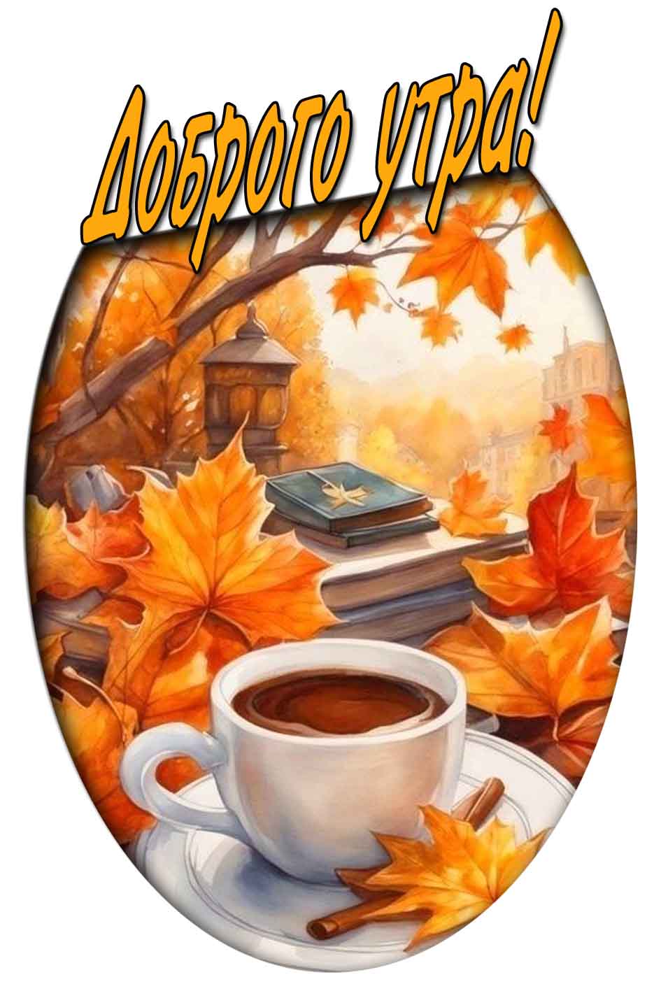 Доброго утра! - красивая осенняя открытка