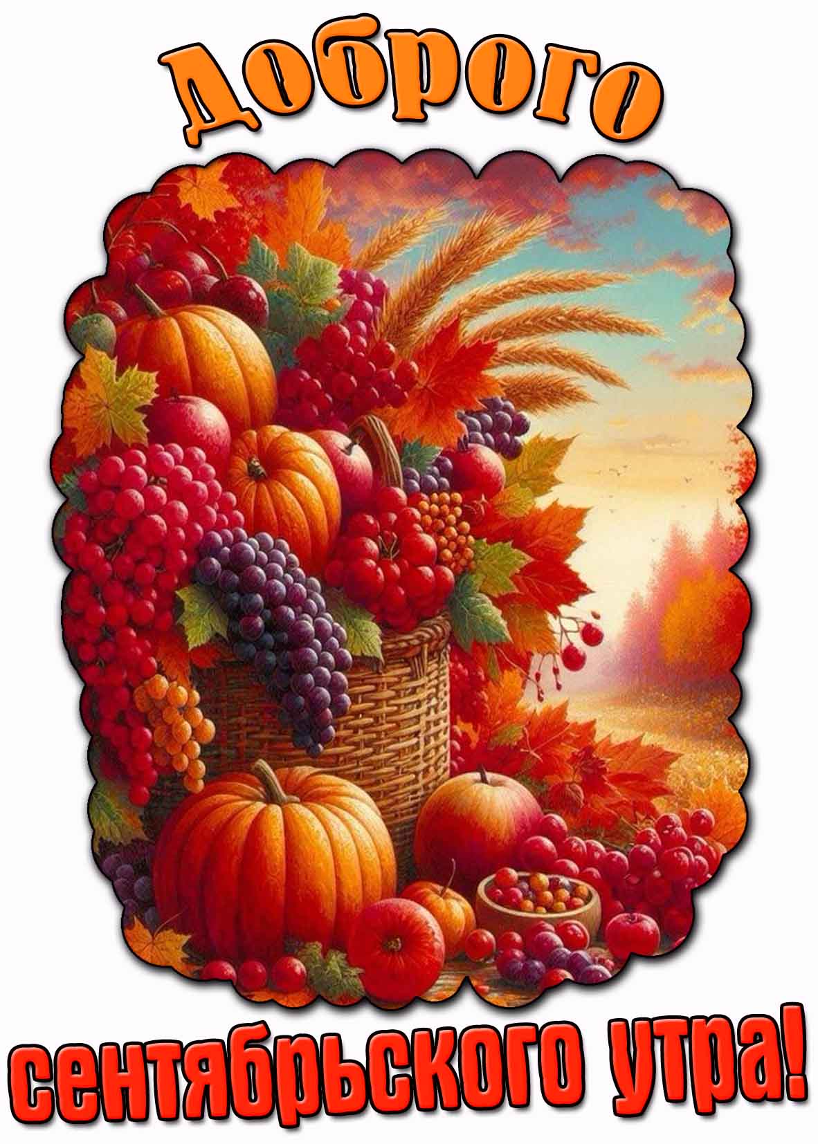 Красивая картинка доброго сентябрьского утра