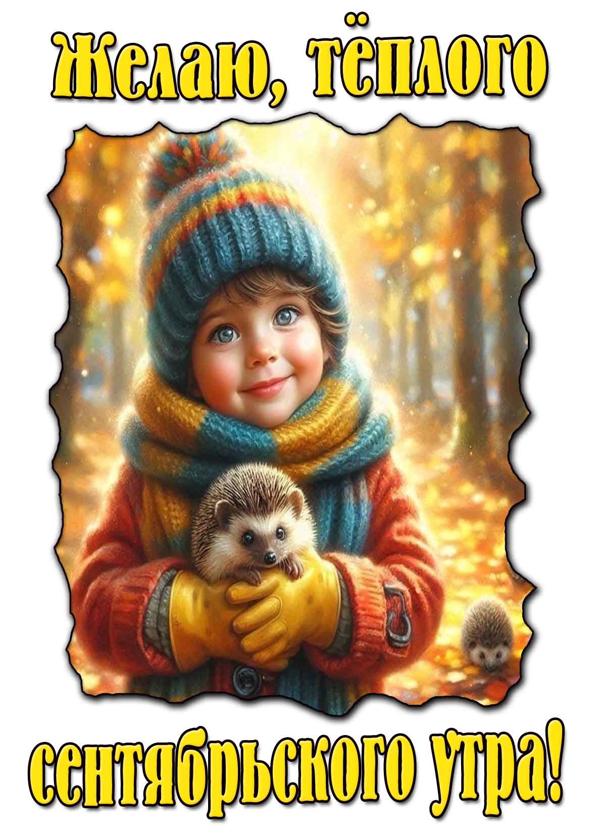 Красивая картинка "Желаю, тёплого сентябрьского утра!"