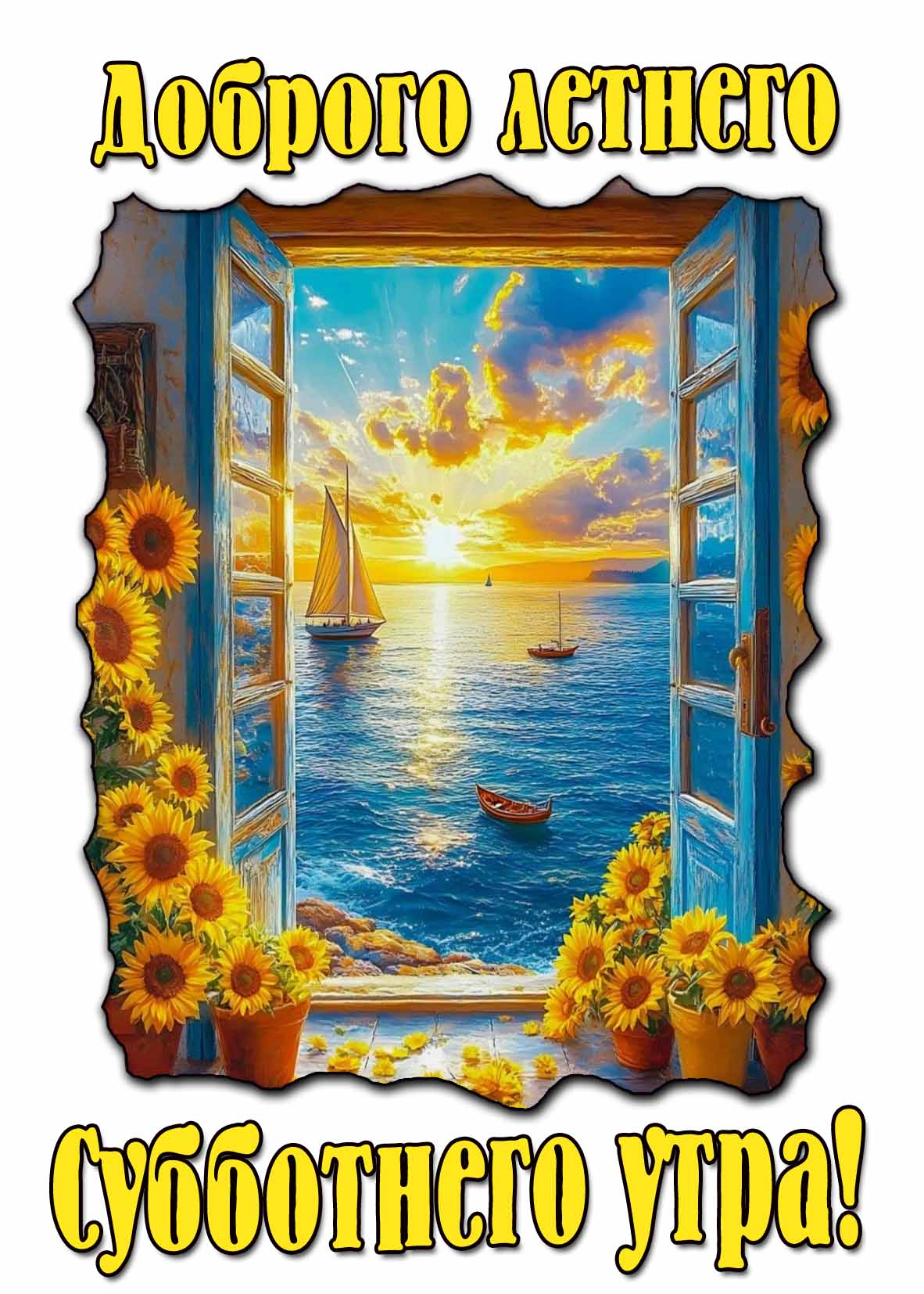 Картинка доброго летнего субботнего утра