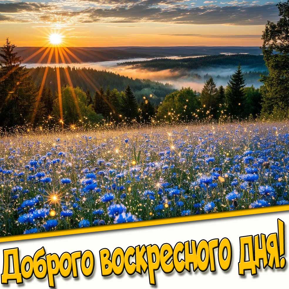 Летняя картинка доброго воскресного дня