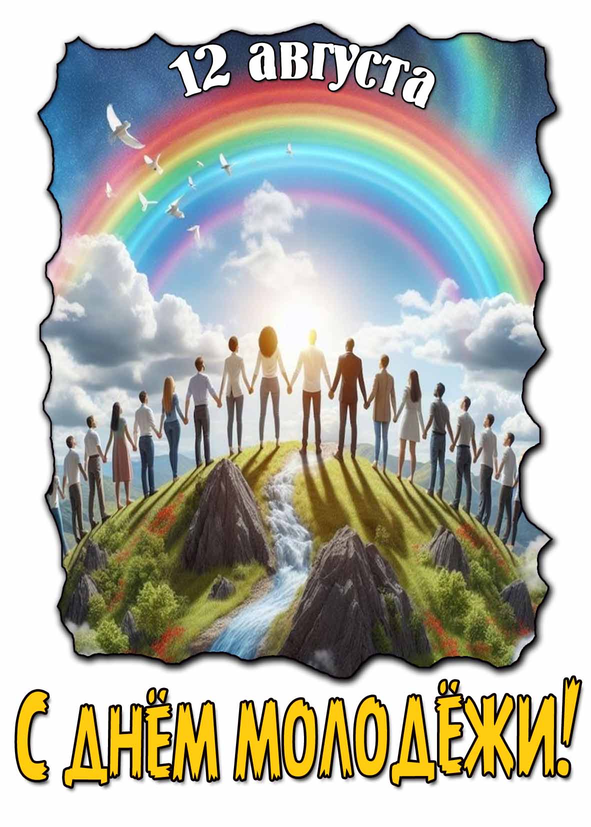 Картинка с днём молодёжи - 12 Августа