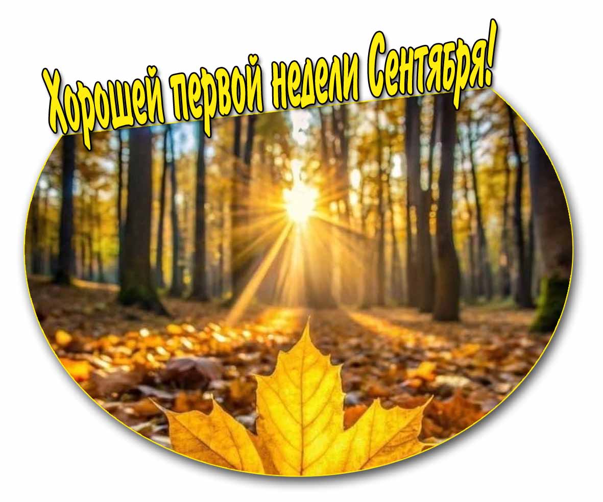 Хорошей первой недели Сентября! - открытка