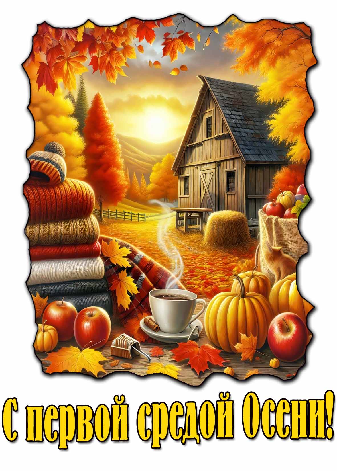 Красивая картинка с первой средой Осени