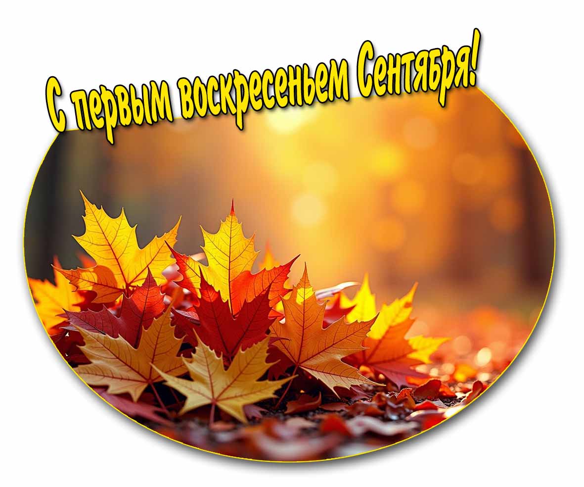 С первым воскресеньем Сентября! - картинка с листвой