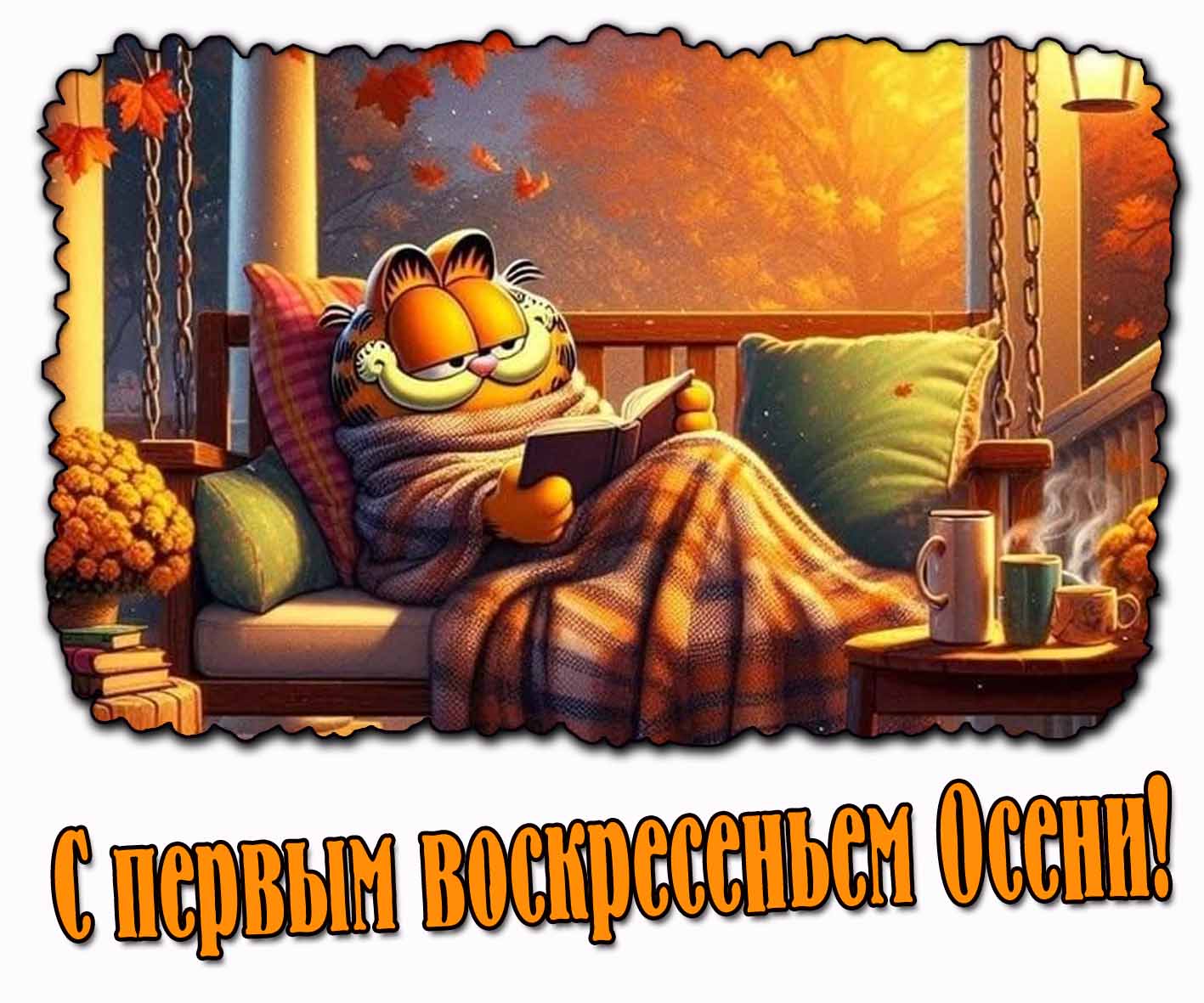 Мультяшная картинка с первым воскресеньем Осени