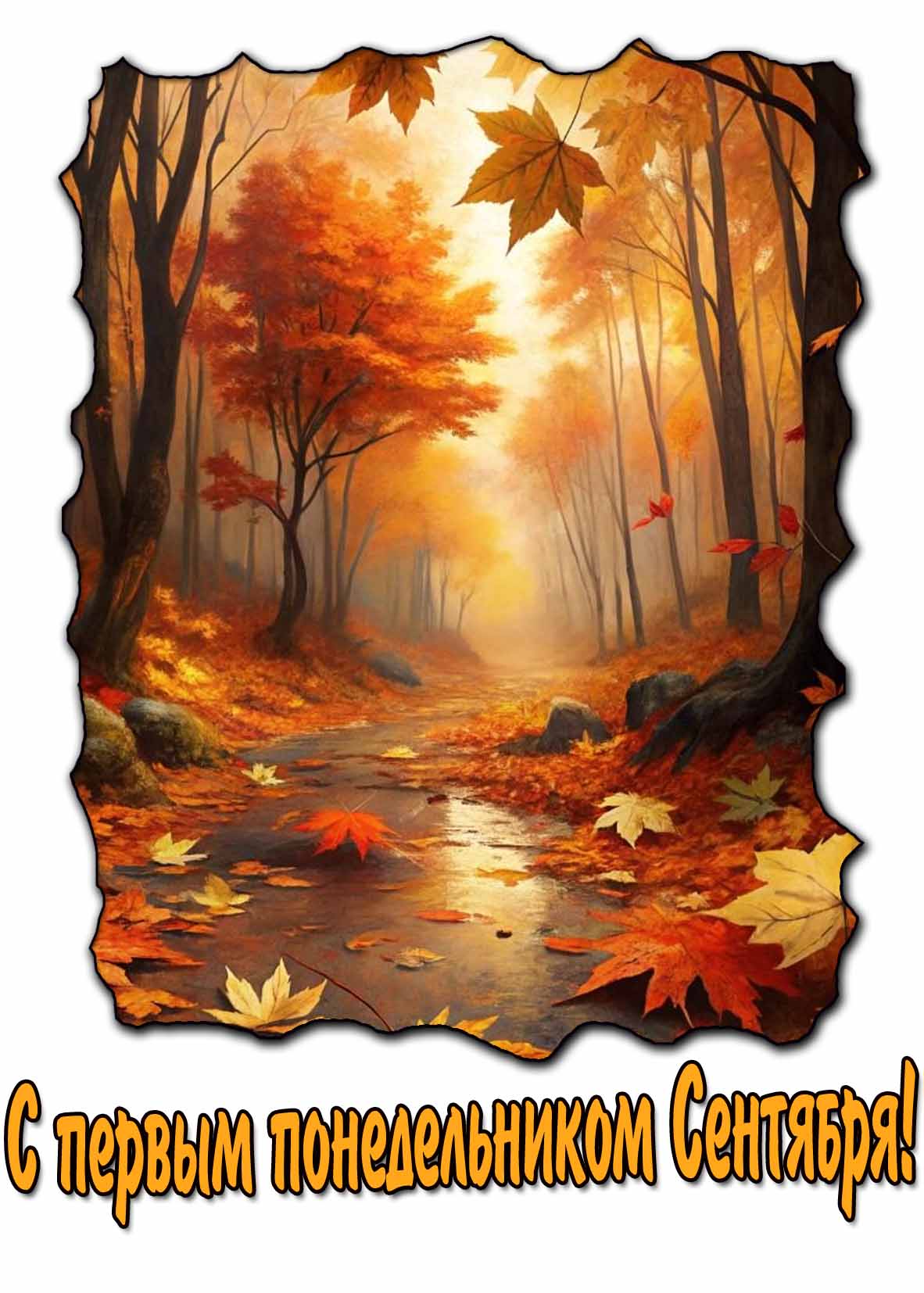 Картинка с первым понедельником Сентября