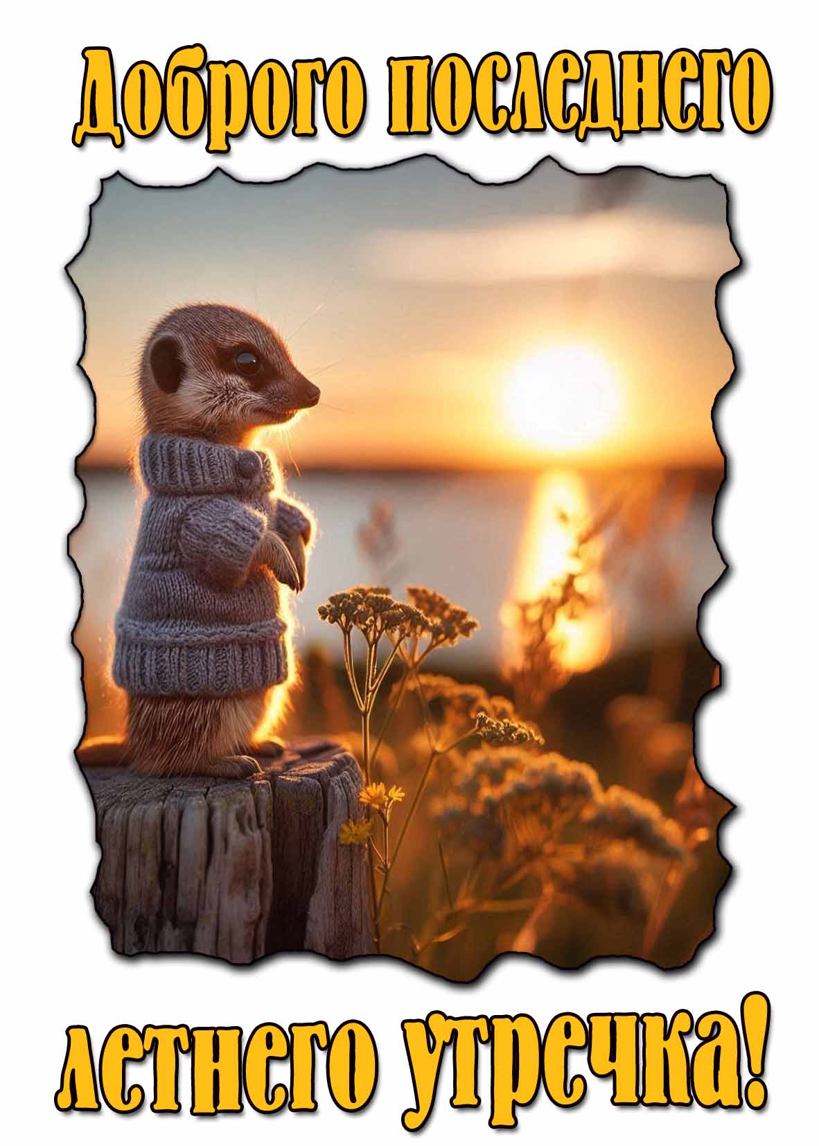 Картинка доброго последнего летнего утречка