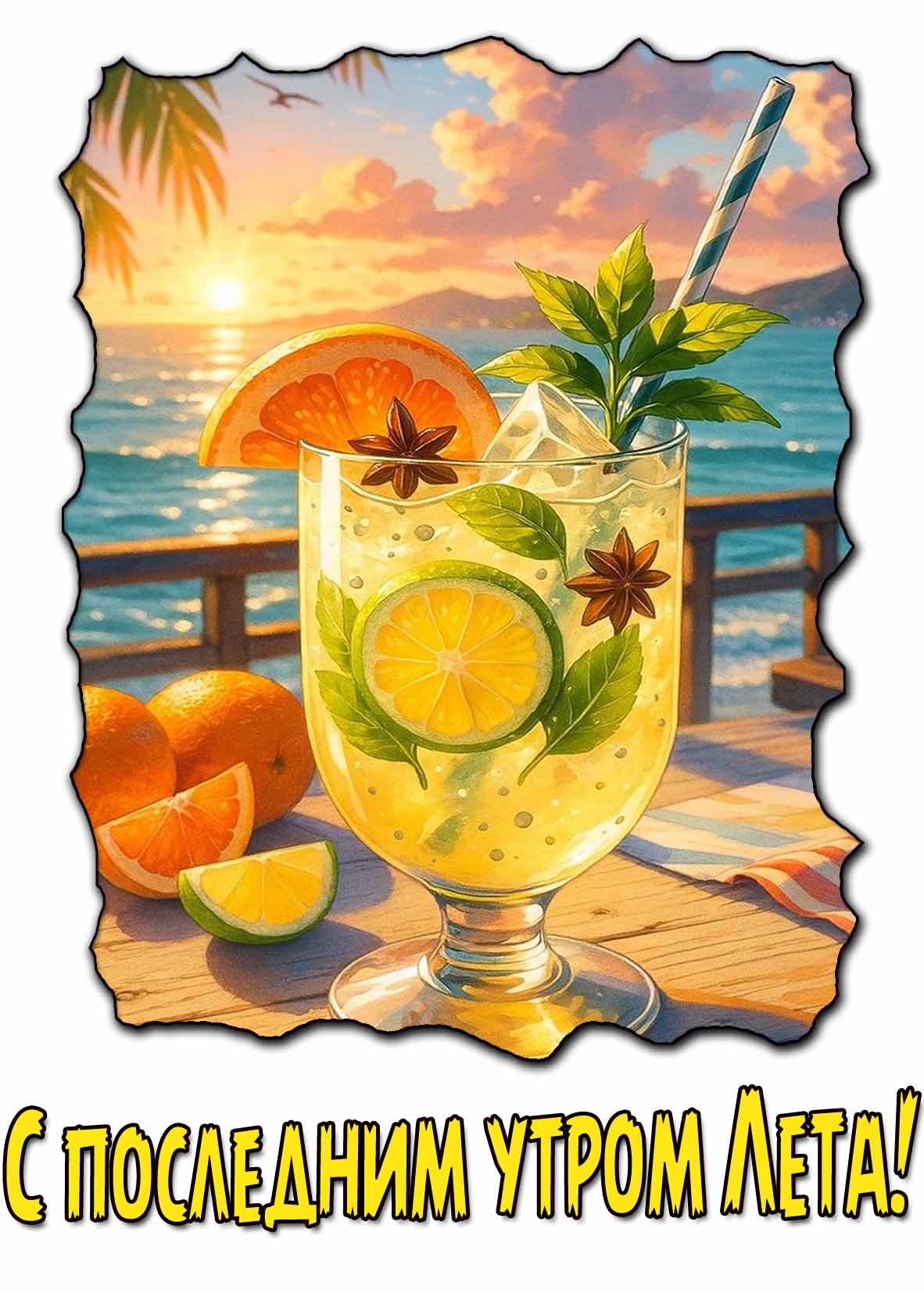 Красивая картинка с последним утром лета