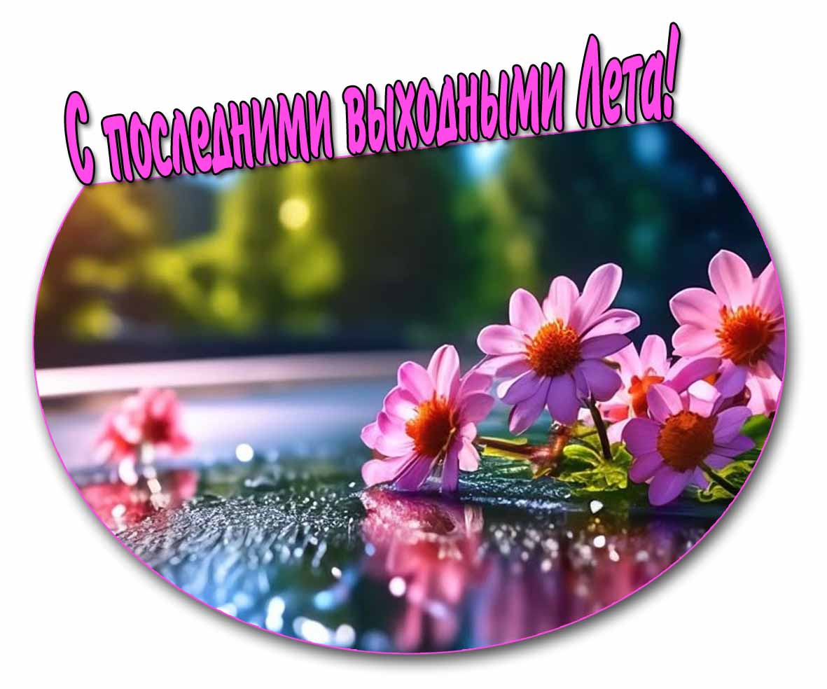 С последними выходными Лета! - картинка с цветами