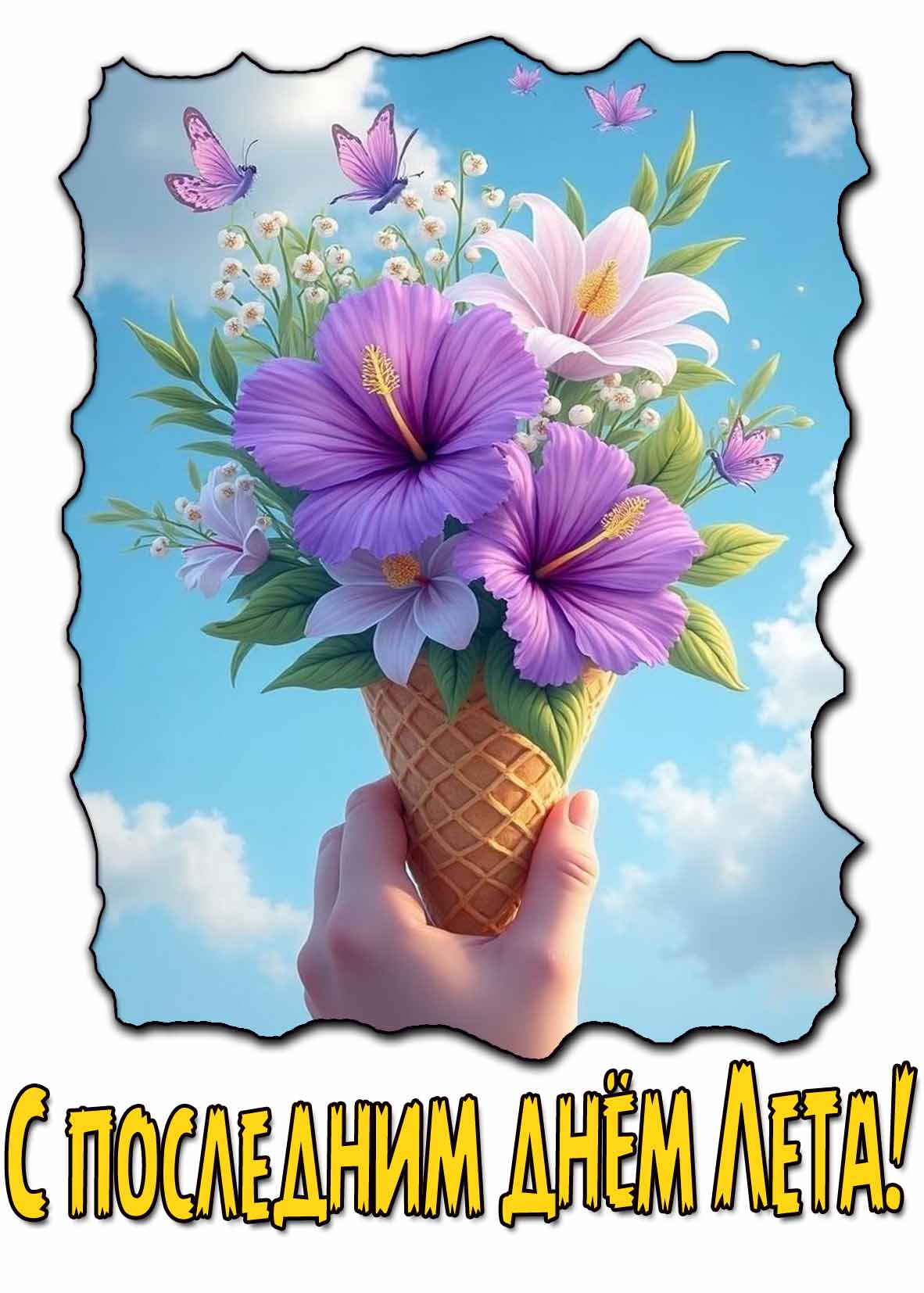 С последним днём Лета! - красивая открытка
